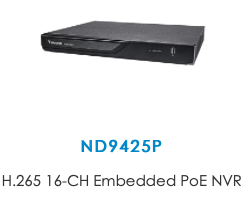 ND9425P – VIVOTEK H.265 16-CH Embedded PoE NVR